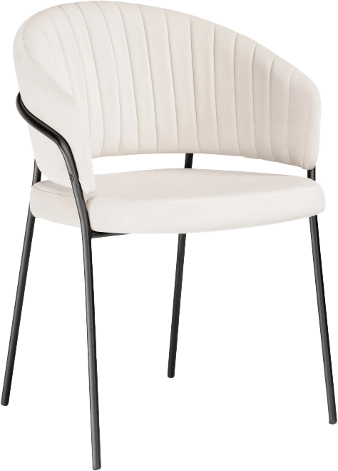 Стул Лео, бежевый brandy light 2 / черный