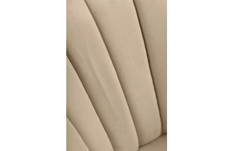 Полубарный стул Бэнбу, велюр бежевый velutto 05 / черный