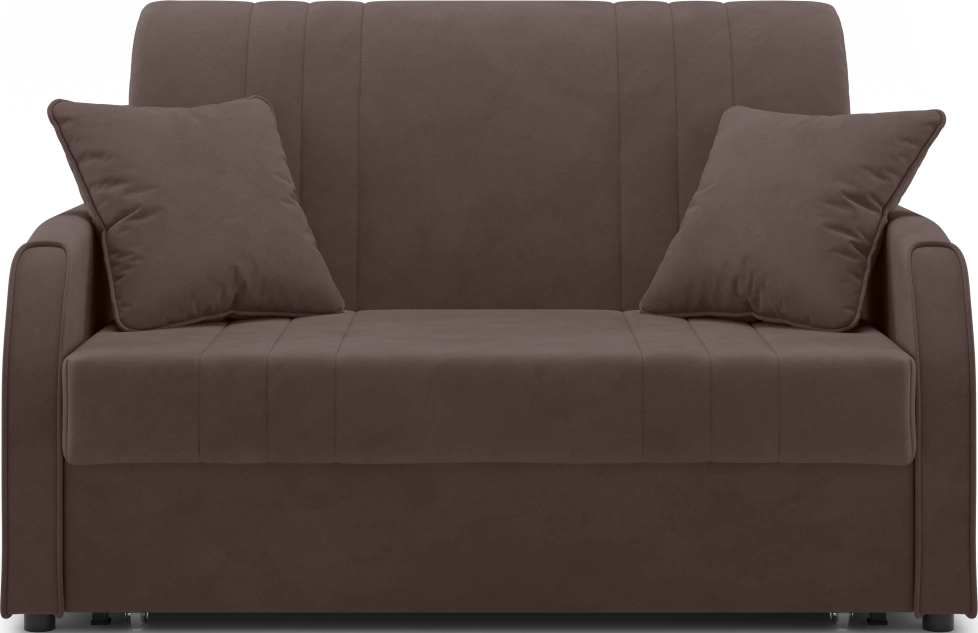 ​Диван прямой Сантос 120, модель 053, Velutto 23 (коричневый)