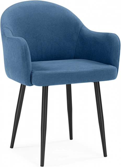 Стул Морено, мягкий, с подлокотниками, marseille 30 / черный