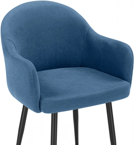 Стул Морено, мягкий, с подлокотниками, marseille 30 / черный