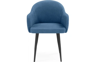 Стул Морено, мягкий, с подлокотниками, marseille 30 / черный