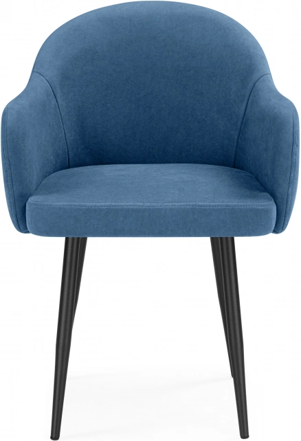 Стул Морено, мягкий, с подлокотниками, marseille 30 / черный