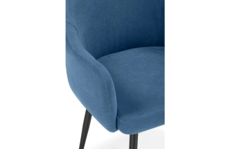 Стул Морено, мягкий, с подлокотниками, marseille 30 / черный