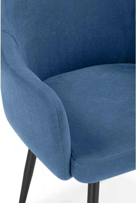 Стул Морено, мягкий, с подлокотниками, marseille 30 / черный