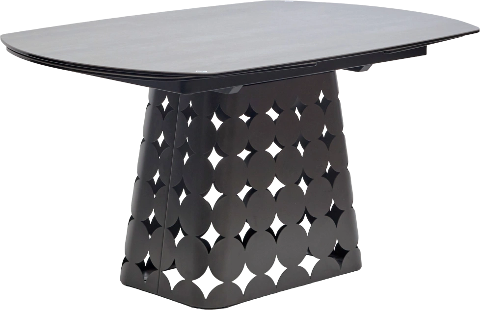 Кухонный стол раздвижной Lorens 150, TL-58 поворотная система раскладки, испанская керамика, Темно-серый