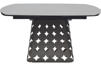 Кухонный стол раздвижной Lorens 150, TL-58 поворотная система раскладки, испанская керамика, Темно-серый
