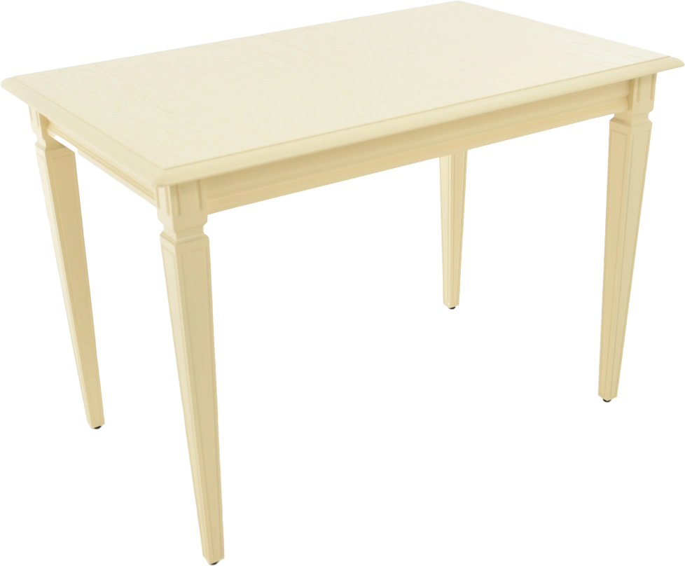 Кухонный стол Сиена, 110, слоновая кость, каркас слоновая кость