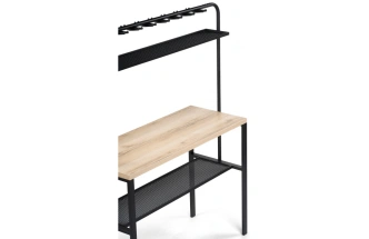 Барный стол Нари, 120х50х171, делано / черный матовый