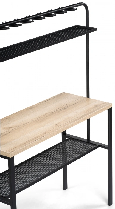 Барный стол Нари, 120х50х171, делано / черный матовый