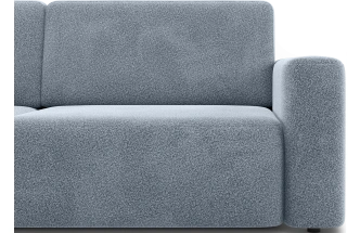 Диван прямой двухместный Дарио, модель 144, OVIS 78 (синий)