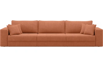 Диван прямой трехместный Конте, модель 036, Danco 412 (оранжевый)