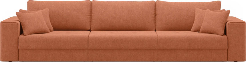 Диван прямой трехместный Конте, модель 036, Danco 412 (оранжевый)