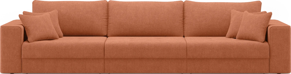 Диван прямой трехместный Конте, модель 036, Danco 412 (оранжевый)