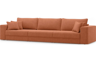 Диван прямой трехместный Конте, модель 036, Danco 412 (оранжевый)
