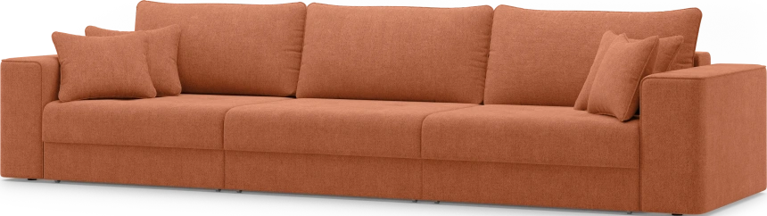 Диван прямой трехместный Конте, модель 036, Danco 412 (оранжевый)