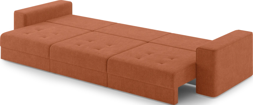 Диван прямой трехместный Конте, модель 036, Danco 412 (оранжевый)