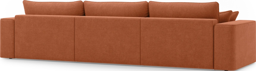Диван прямой трехместный Конте, модель 036, Danco 412 (оранжевый)