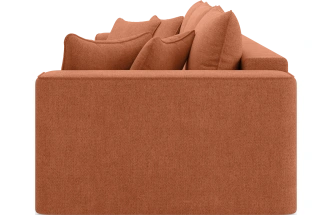 Диван прямой трехместный Конте, модель 036, Danco 412 (оранжевый)