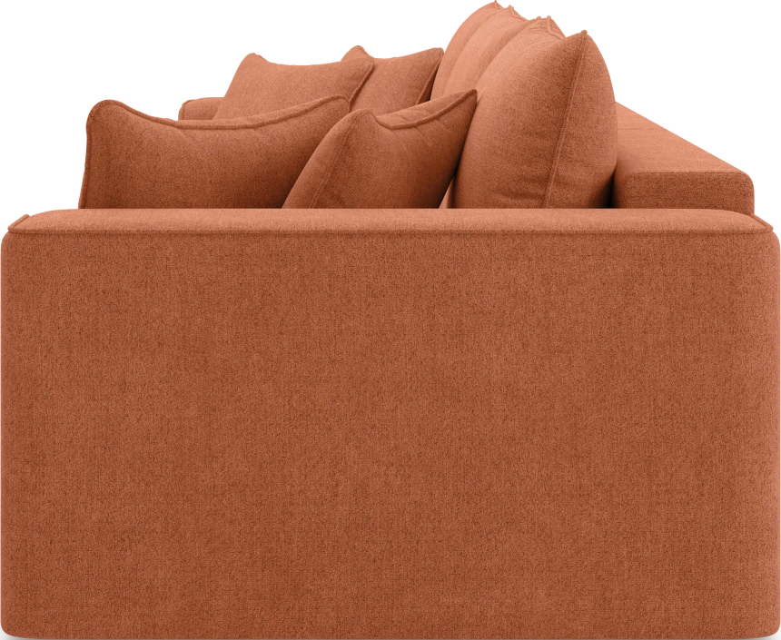 Диван прямой трехместный Конте, модель 036, Danco 412 (оранжевый)
