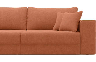 Диван прямой трехместный Конте, модель 036, Danco 412 (оранжевый)
