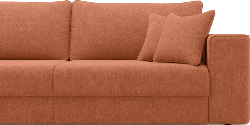 Диван прямой трехместный Конте, модель 036, Danco 412 (оранжевый)
