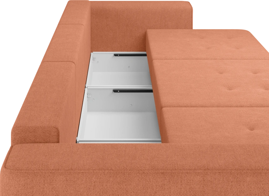 Диван прямой трехместный Конте, модель 036, Danco 412 (оранжевый)