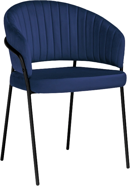 Стул Лео, синий brandy light 8 / черный