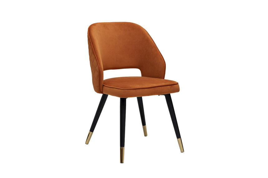 Стул 30C-1205-1 TER, мягкий, велюр, терракотовый 