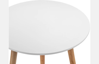Кухонный стол Lorini, 60x70, МДФ, white, каркас wood 