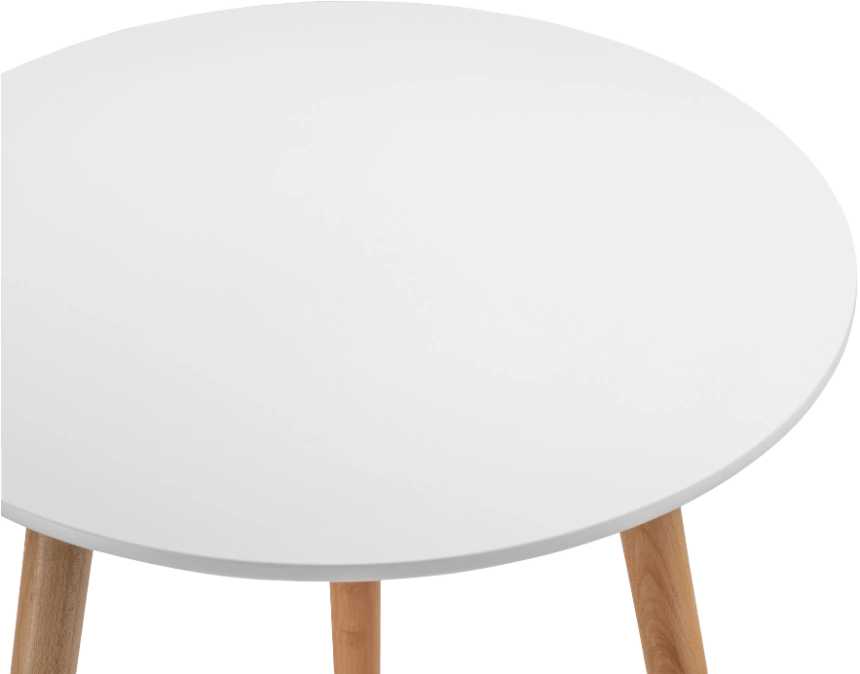 Кухонный стол Lorini, 60x70, МДФ, white, каркас wood 