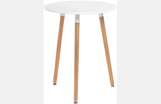 Кухонный стол Lorini, 60x70, МДФ, white, каркас wood 