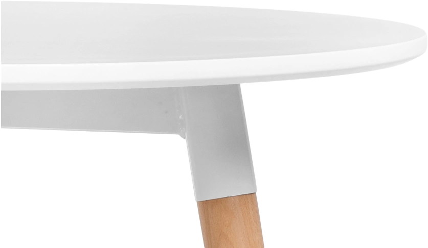 Кухонный стол Lorini, 60x70, МДФ, white, каркас wood 