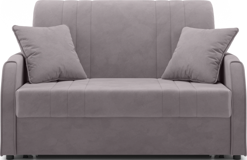 ​Диван прямой Сантос 120, модель 053, Velutto 08 (серый)