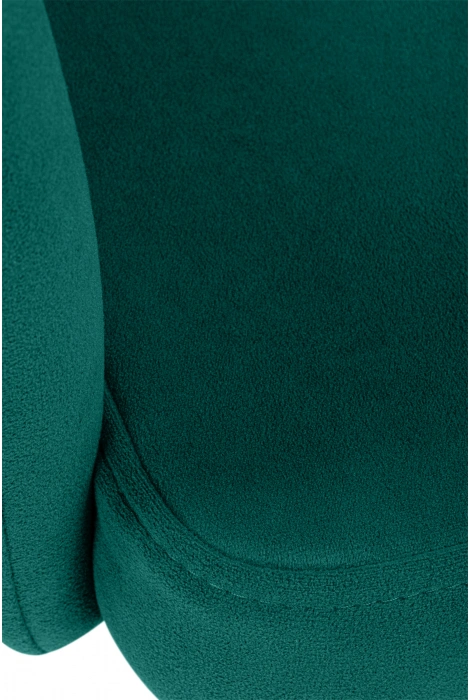 Стул Морено, мягкий, с подлокотниками, velutto 33 / черный