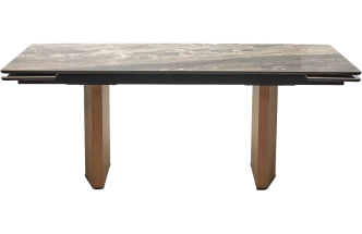 Кухонный стол раздвижной Моцарт 200, Amadeus Polished, керамика, Дуб монтана