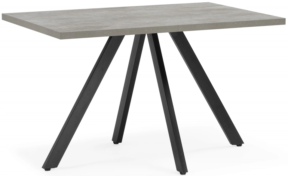 Кухонный стол раздвижной Keon T32, цемент / черный