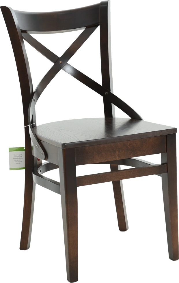 Стул Соло Венский, деревянный, жесткий, орех темный