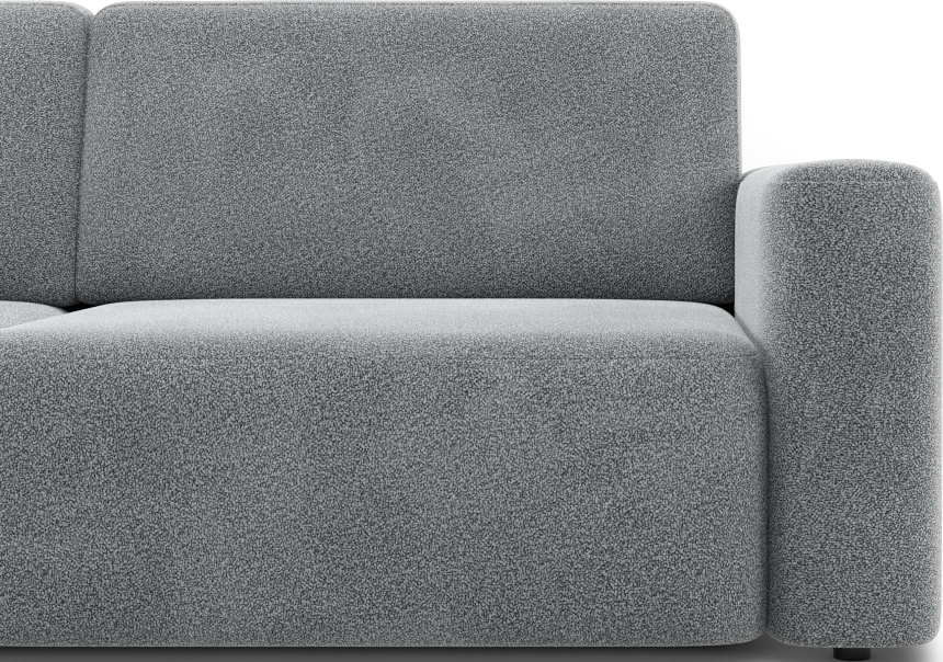 Диван прямой двухместный Дарио, модель 144, OVIS 83 (темно-серый)
