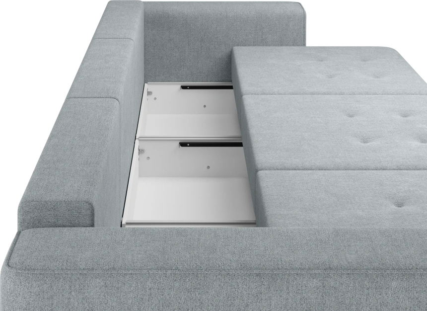 Диван прямой трехместный Конте, модель 036, Danco 995 (серый)