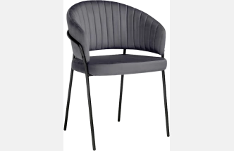 Стул Лео, антрацитовый brandy light 28 / черный
