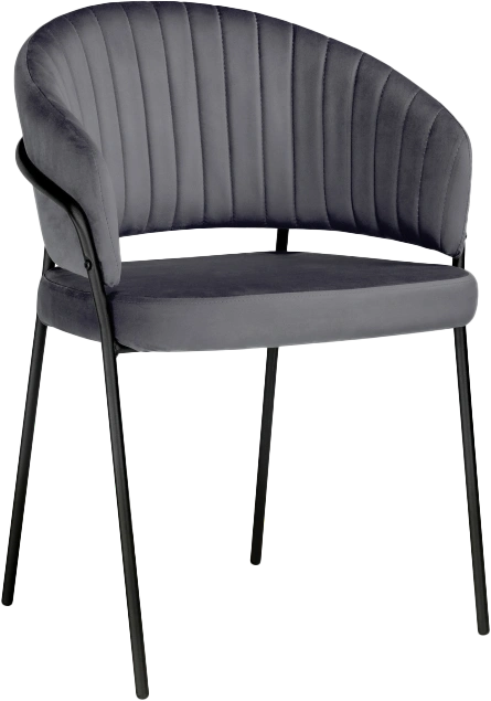 Стул Лео, антрацитовый brandy light 28 / черный