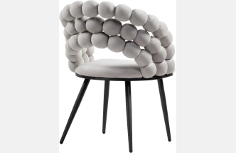 Стул Ball, дизайнерский, gray / black