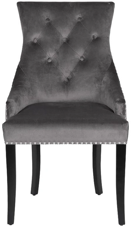 Стул 236, мягкий, велюр, серый Riv96 