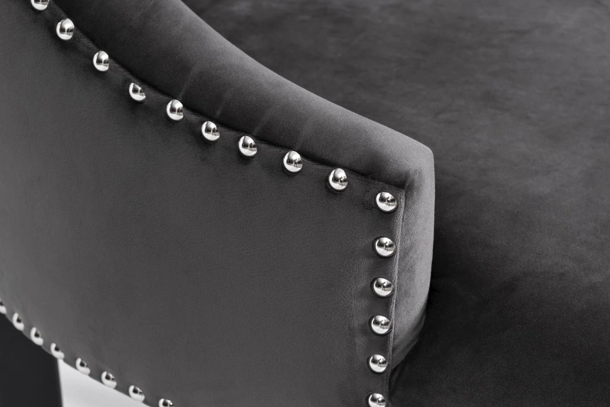 Стул 236, мягкий, велюр, серый Riv96 