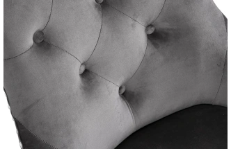 Стул 236, мягкий, велюр, серый Riv96