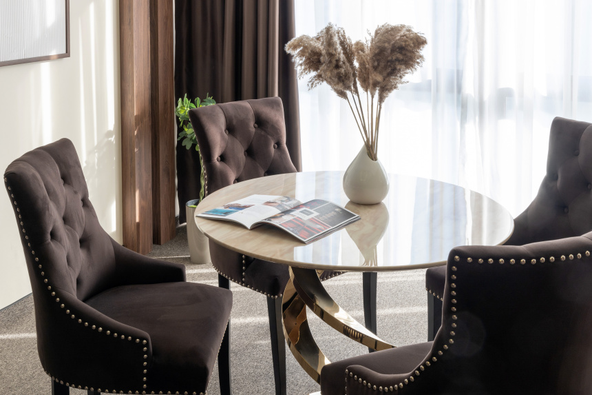 Стул 236, мягкий, велюр, серый Riv96 