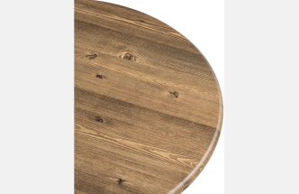 Журнальный стол Амрит 60x56, МДФ, старое дерево, каркас черный матовый
