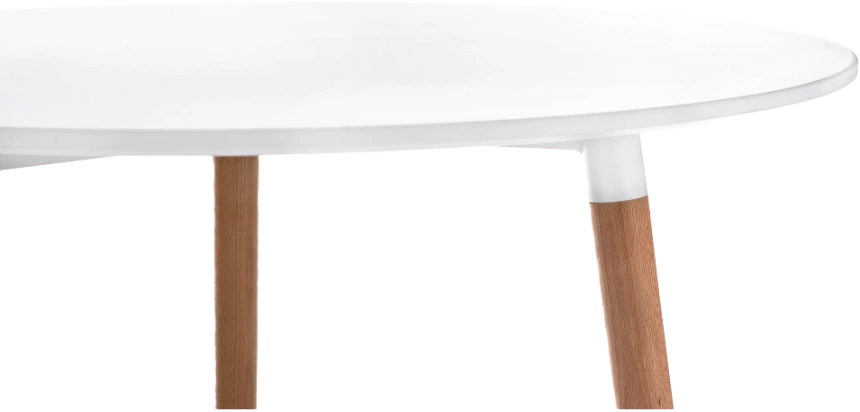 Кухонный стол Lorini, 80x73, МДФ, white, каркас wood