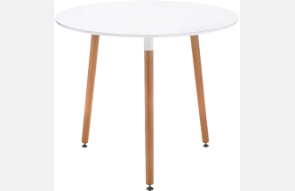 Кухонный стол Lorini, 80x73, МДФ, white, каркас wood
